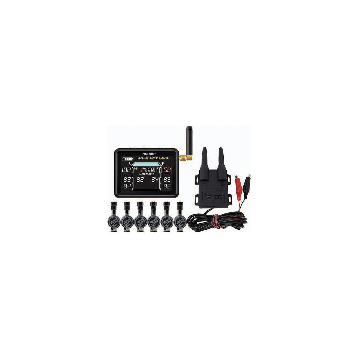 Minder TM22164 Tireminder I10 Tire Pressure Monitoring System + Rhino Booster w/6 Flow-Thru Transmitters