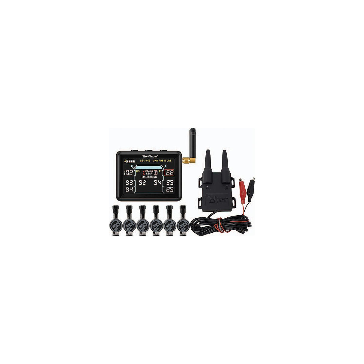 Minder TM22164 Tireminder I10 Tire Pressure Monitoring System + Rhino Booster w/6 Flow-Thru Transmitters