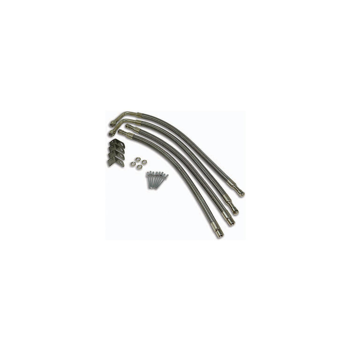 Minder TM22306VP Tireminder Braided Steel Valve Extender Kit for 22″ Aluminum Dually Wheels, Hub Mounted