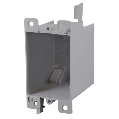 Cantex EZ Box Old Work 14 cu in Rectangle PVC 1 gang Outlet Box Gray