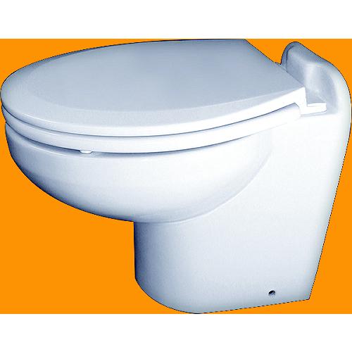 Raritan 220HF012 Marine Elegance Slant Back, Pressurized Fresh Water, Low Profile 12V Toilet, White
