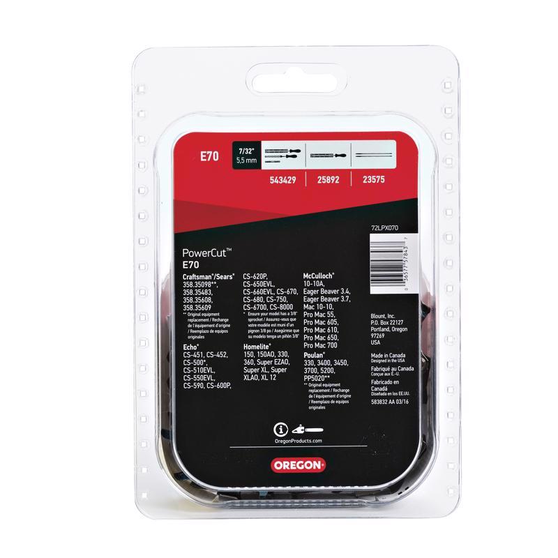 Oregon PowerCut E70 20 in. Chainsaw Chain 70 links