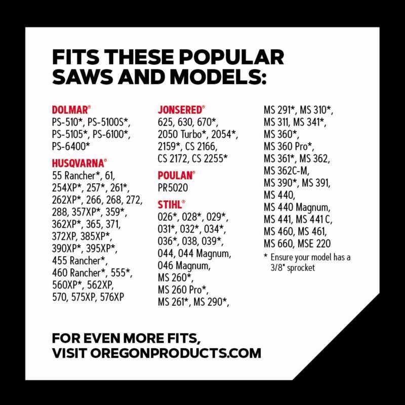 Oregon PowerCut E84 24 in. Chainsaw Chain 84 links