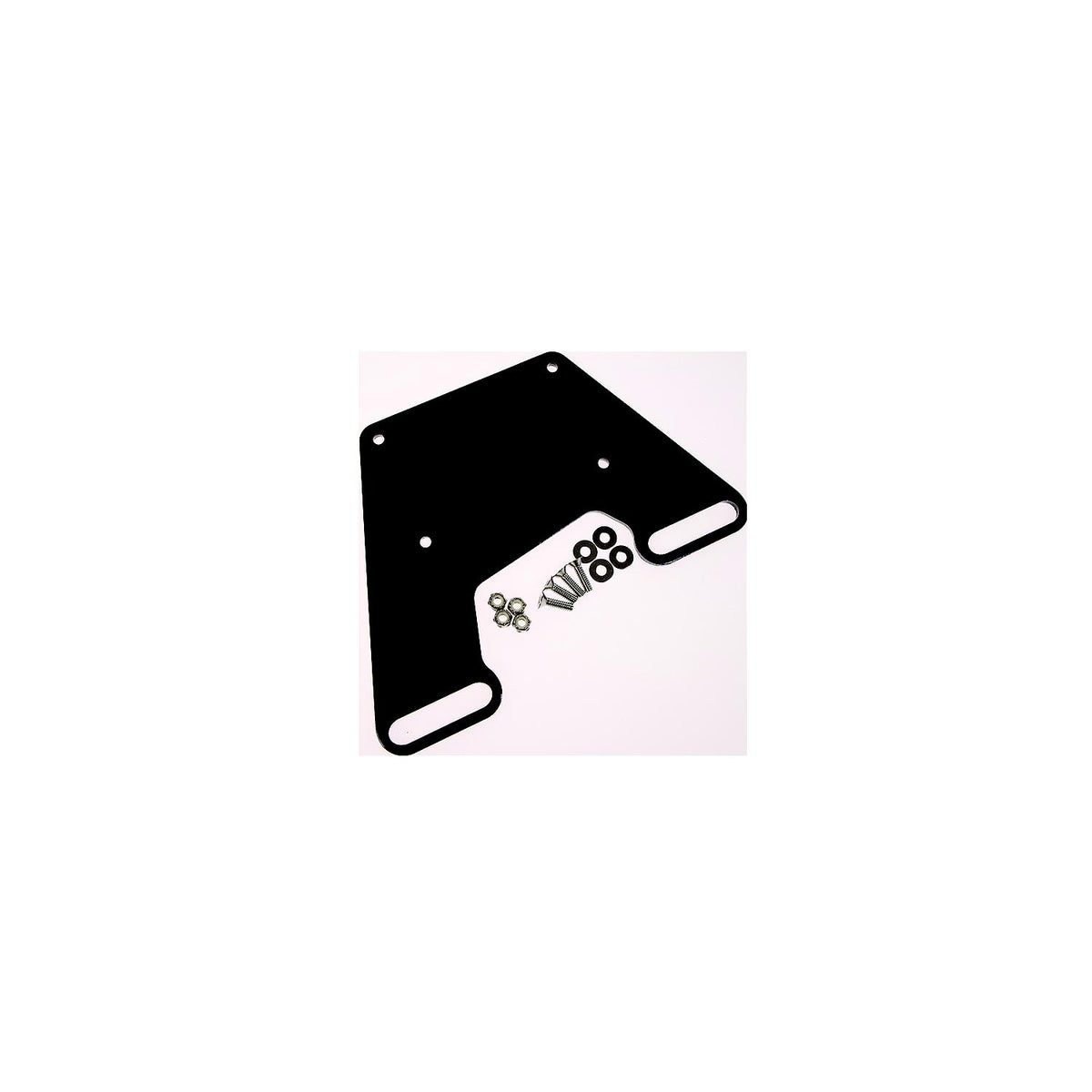 Panther King Pin Shallow Water Anchor System - Universal Engine Mount Plate, Black Powder Coat