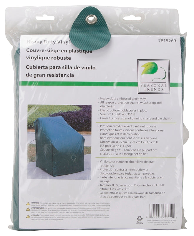 Seasonal Trends CVRA-CH-D Chair Cover, Green