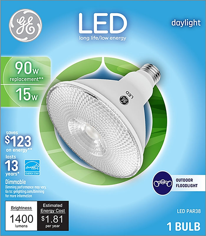 GE 93130318 LED Bulb, E26 Medium Lamp Base, Dimmable, White Light, 5000 K Color Temp