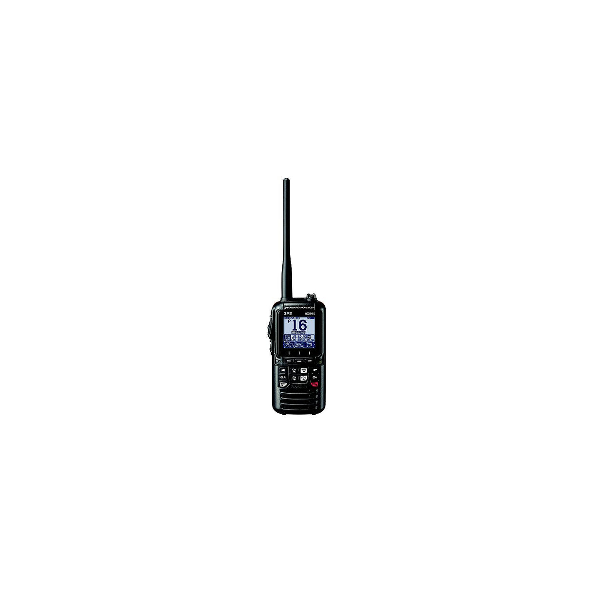 Standard HX890BK 6 Watt Floating Handheld VHF Radio W/GPS, Black