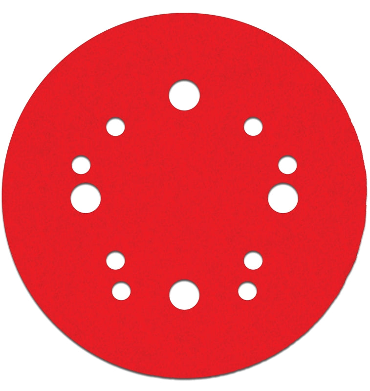 Diablo DCD050060H15G Random Orbital Sanding Disc, 5 in Dia, 60 Grit, Coarse, Ceramic Abrasive, 12-Hole