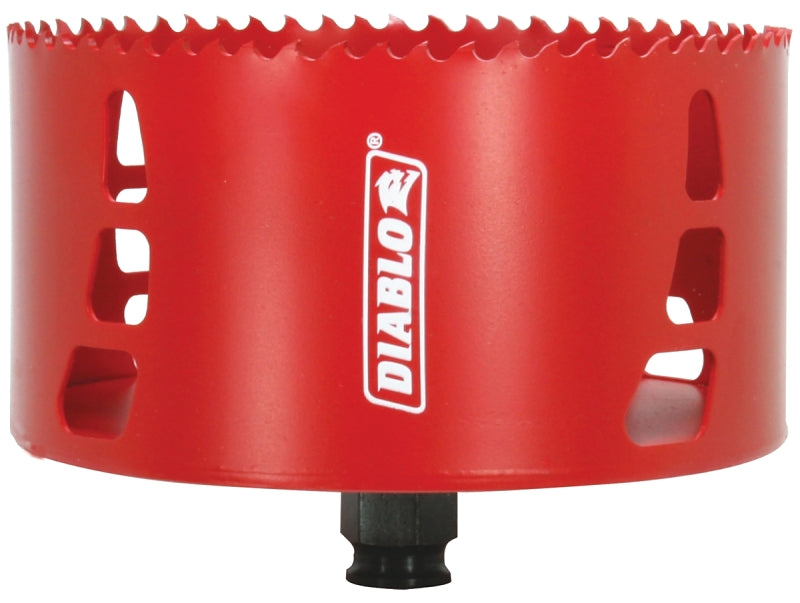 Diablo DHS5000 Hole Saw, 5 in Dia, 2-3/8 in D Cutting, 3/8 in Arbor, Bi-Metal Cutting Edge