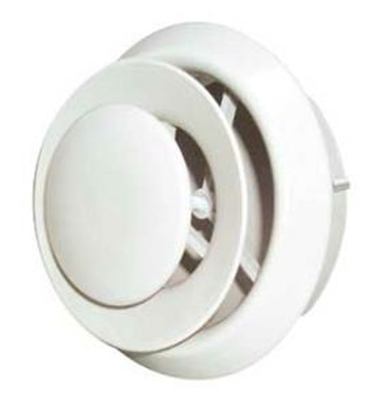 Imperial VT0110 Series Air Diffuser, 4, 5 in Duct Opening, Plastic, White