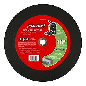 Diablo DBD100093L01C Cut-Off Disc, 10 in Dia, 3/32 in Thick, Aluminum Oxide Abrasive, 5/8 in Arbor