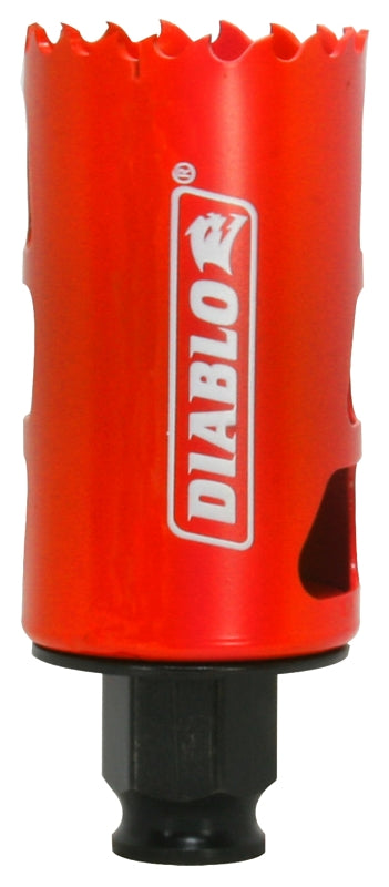 Diablo DHS1563 Hole Saw, 1-9/16 in Dia, 2-3/8 in D Cutting, Bi-Metal Cutting Edge