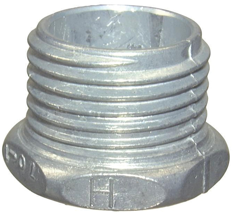 Halex 07020 Rigid Conduit Chase Nipple, 2 in, Zinc, Gray