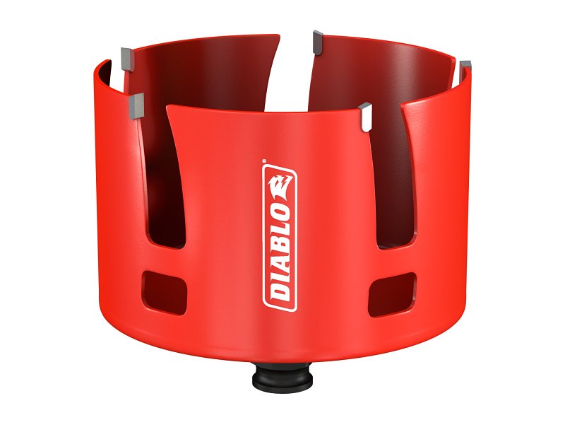 Diablo Demo Demon DHS4000CTR Hole Saw, 4 in Dia, 2-3/8 in D Cutting, 1-5/8 in Arbor, Carbide Cutting Edge