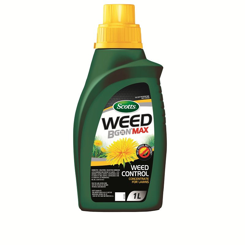 Scotts Weed B Gon MAX Series 0308810 Weed Control, Liquid, Spray Application, 1 L