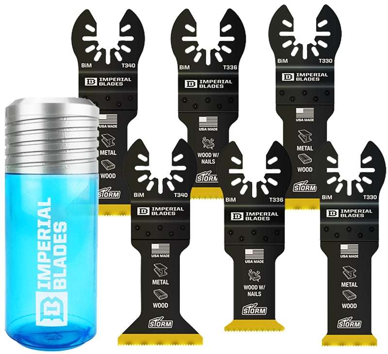 Imperial Blades ONE FIT IBOATV-6 Oscillating Blade Variety Pack, One-Size, Bi-Metal