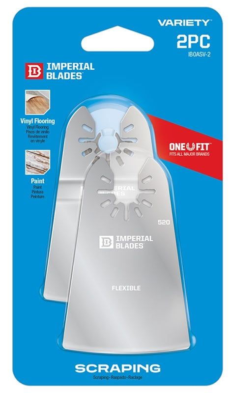 Imperial Blades ONE FIT IBOASV-2 Scraper Variety Pack, 2-1/4 in, HCS