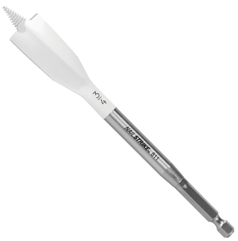 Bosch NS1009 Boring Bit, 3/4 in Dia, 6 in OAL, 1/4 in Dia Shank, Hex Shank, Pack of 5