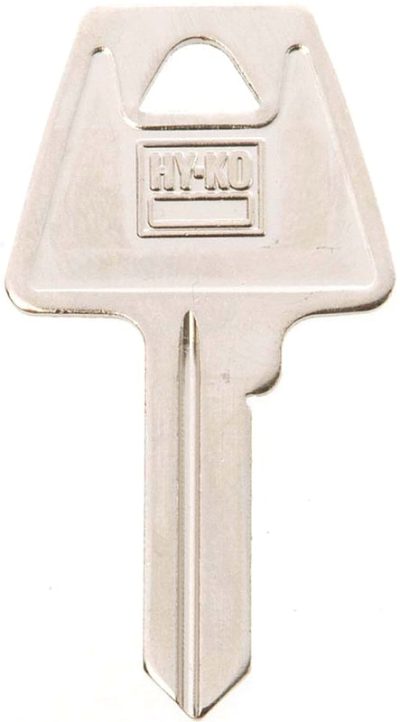 Hy-Ko 11010AM6 Key Blank, Brass, Nickel, For: American Cabinet, House Locks and Padlocks, AM6 Key Number_, Pack of 10