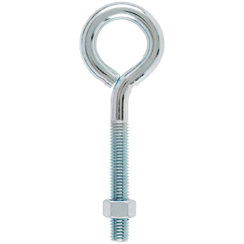 Hampton 1/2 in. X 6 in. L Zinc-Plated Steel Eyebolt Nut Included, Pack of 5