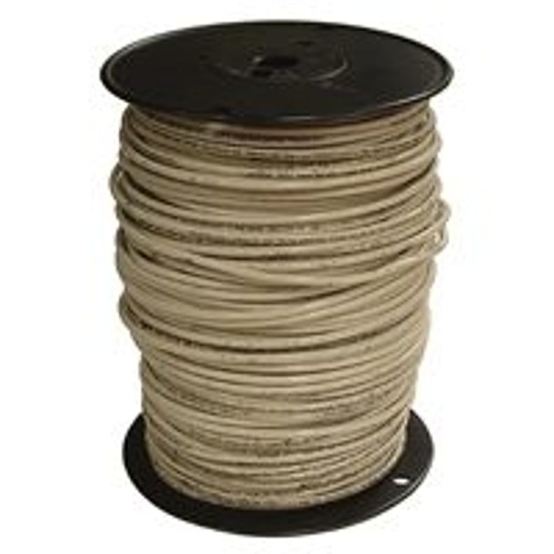 Southwire 10WHT-SOLX500 Series Building Wire, White Sheath, 10 AWG Wire, 1-Conductor, 500 ft L, Copper Conductor, Solid