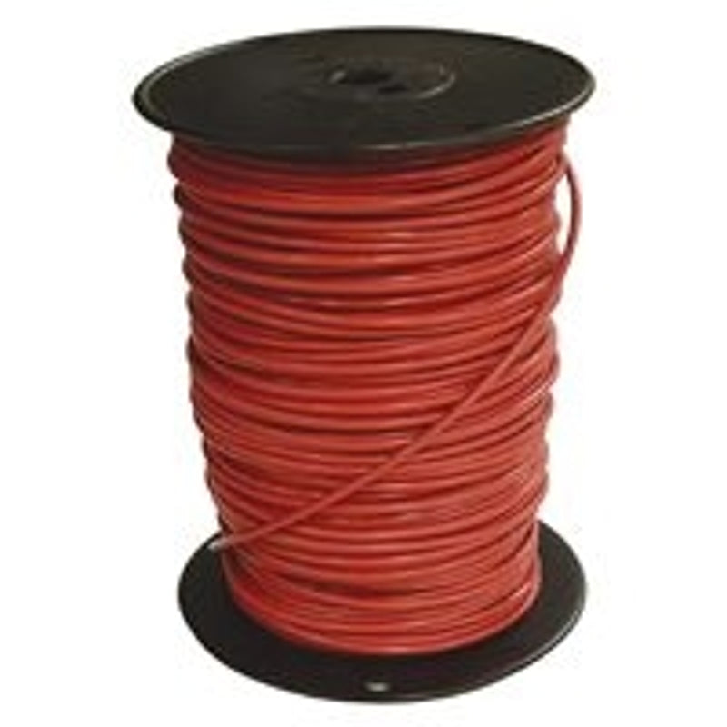 Southwire 10RED-SOLX500 Series Building Wire, Red Sheath, 10 AWG Wire, 1-Conductor, 500 ft L, Copper Conductor