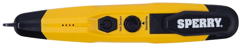 Sperry Instruments VD6509 Detector with Flashlight, 12 to 1000 V, LED Display, Functions: AC Voltage, Yellow