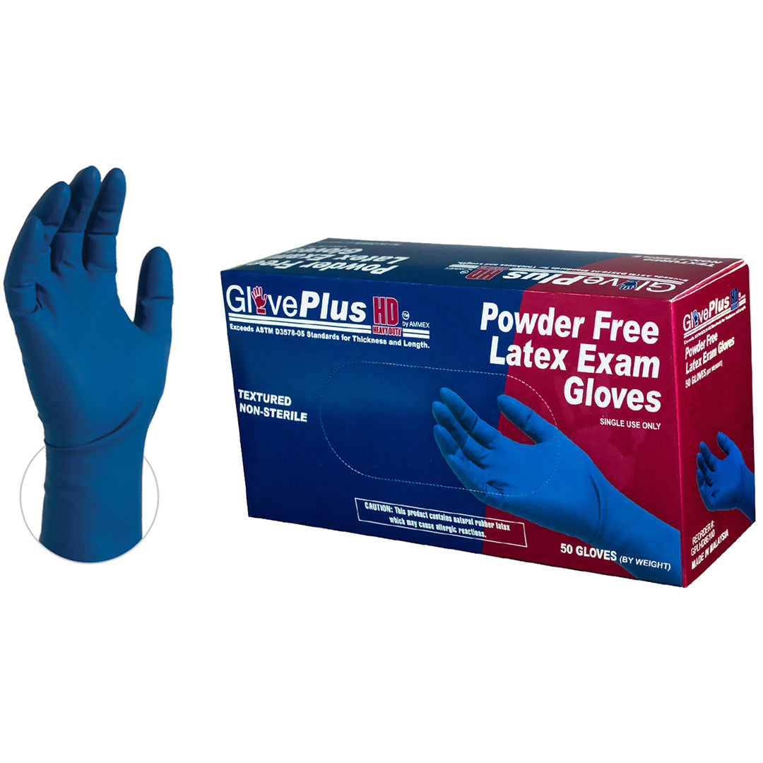 Thick Latex Gloves- XL 50/Bx