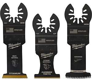Milwaukee 49-10-9001 Blade Variety Pack, Flush Cut, Plunge, Triple-Ground Japanese Tooth, 3/SET