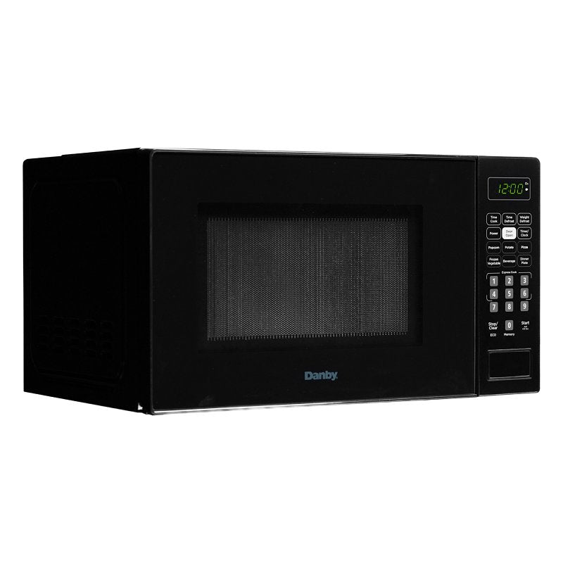 Danby DBMW0721BBB Countertop Microwave, 0.7 cu-ft Capacity, 700 W, 2 Cooking Stages, Metal, Black