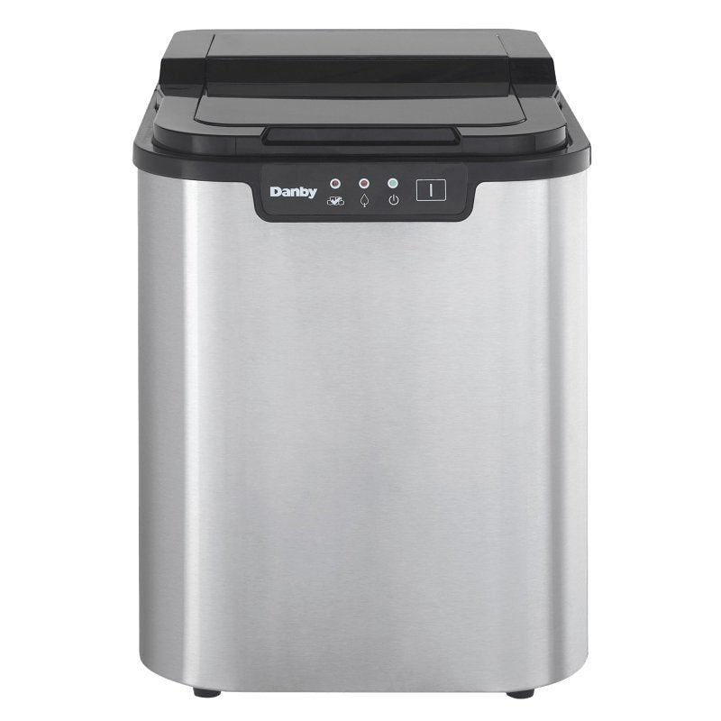 Danby DIM2500SSDB Countertop Ice Maker, 25 lb Capacity, 9.8 in W, 14.17 in D, 12.87 in H, Stainless Steel