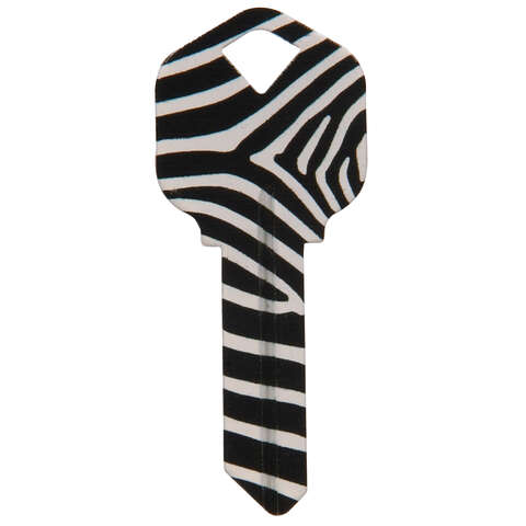 HILLMAN Wackey Zebra House/Office Universal Key Blank KW1 Single, Pack of 6