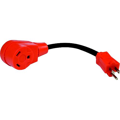 Valterra Mighty Cord 15AM-30AF Adapter Cord, 12″, Carded