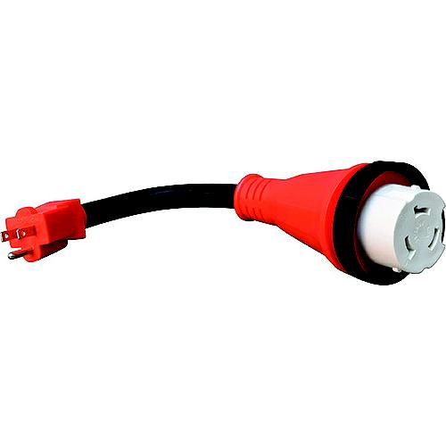 Valterra Mighty Cord 15AM-30AF Detachable Adapter Cord, 12″, Bulk