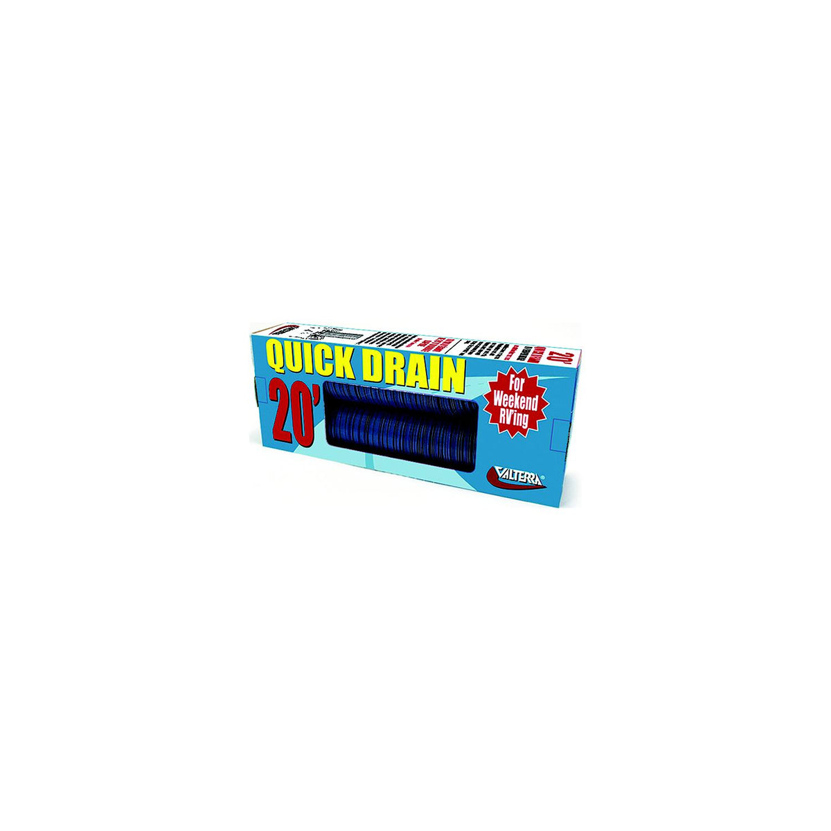 Valterra D04-0046 Blue Quick Drain 3″ x 20' RV 8 Mil Sewer Hose, Boxed