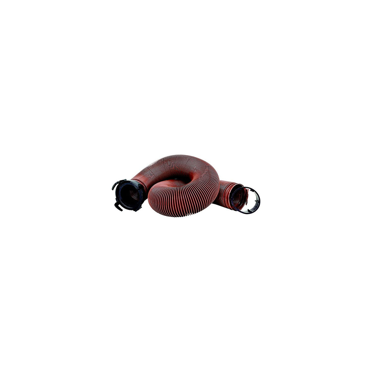 Valterra D04-0086 Bronze 10' E-Z Flush Heavy Duty RV Drain Hose & 3″ Straight Hose Adapter
