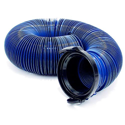 Valterra D04-0121 Blue Quick Drain 3″ x 20' RV Sewer Hose & Adapter