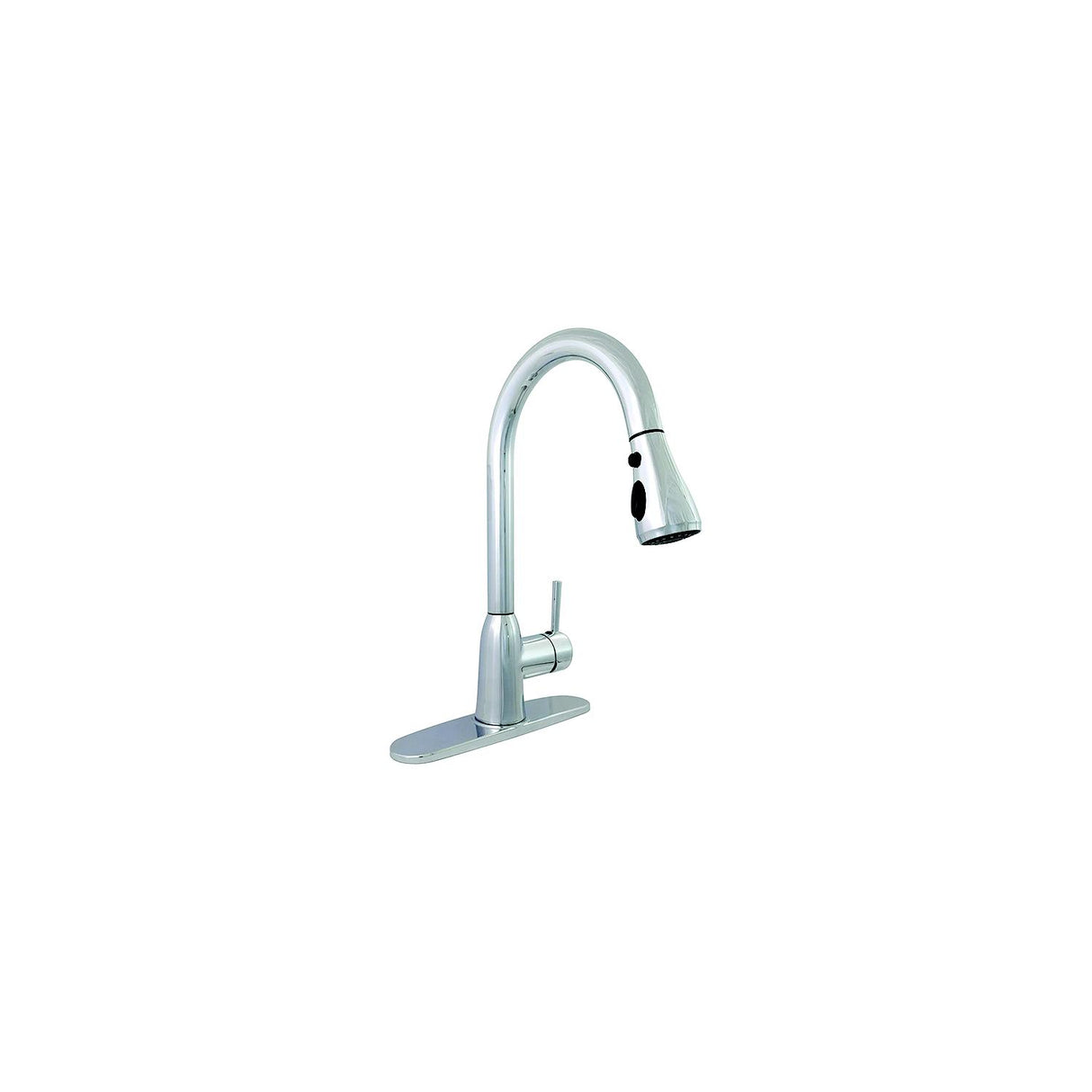 Valterra PF231366 8″ Premium Power Boost Single Handle Pull Down Kitchen Faucet, Chrome