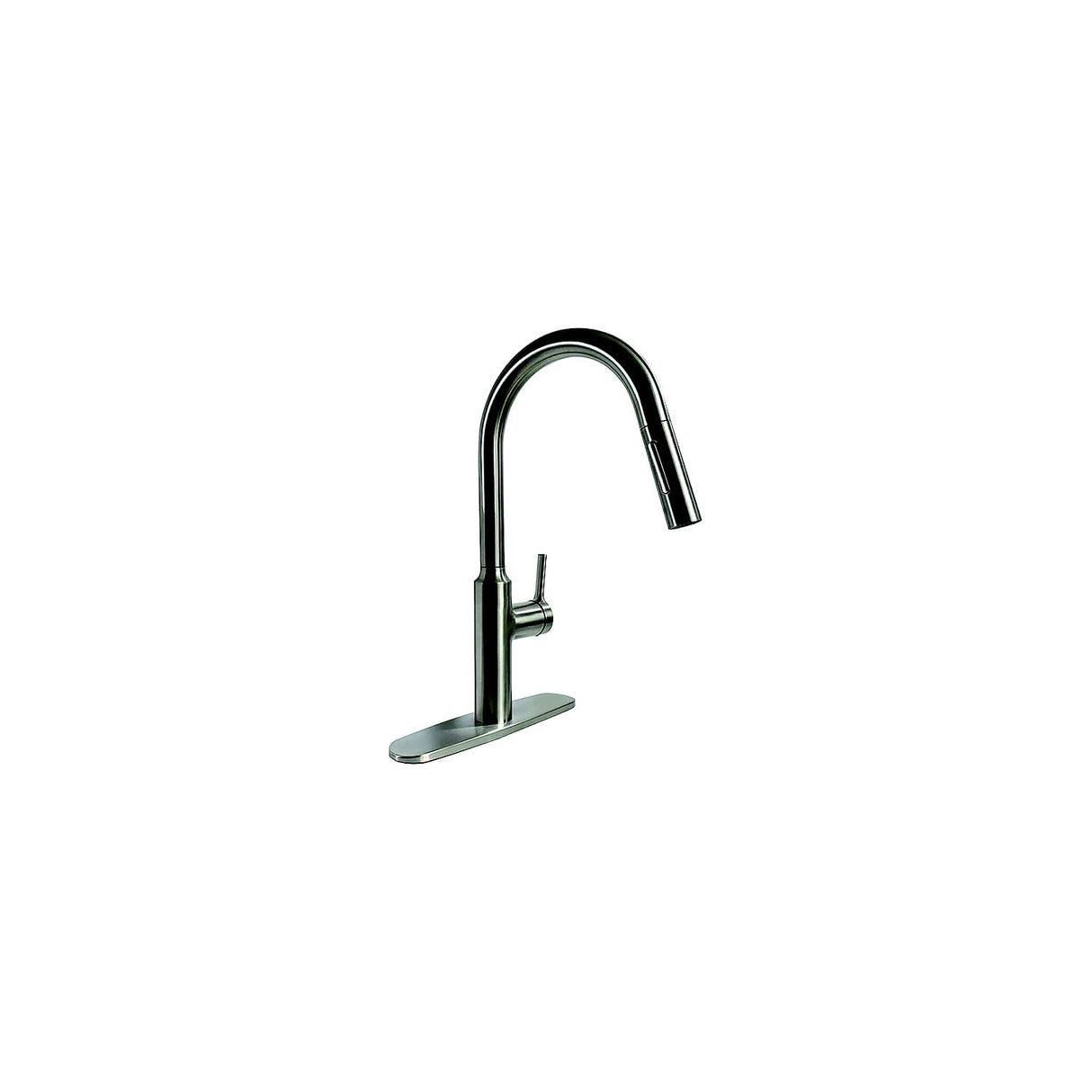 Valterra PF231465 8″ Premium Slimline Single Handle Pull Down Kitchen Faucet, Brushed Nickel