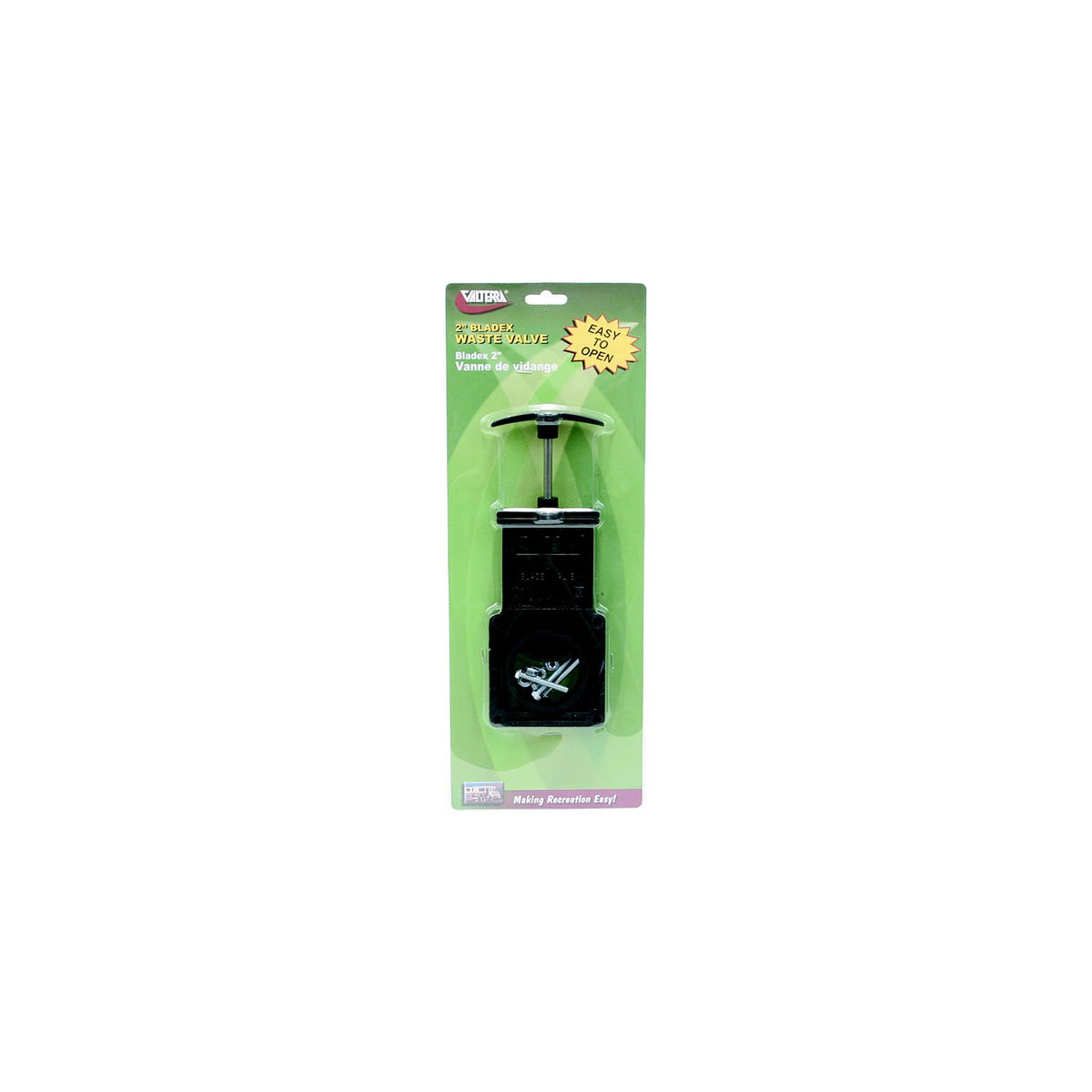 Valterra Bladex Waste Valve W/Plastic Handle, 2″