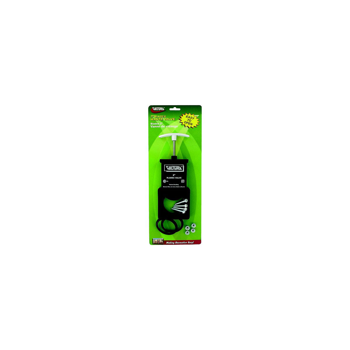 Valterra Bladex RV Waste Metal Handle Valve - Includes Hardware, 2″