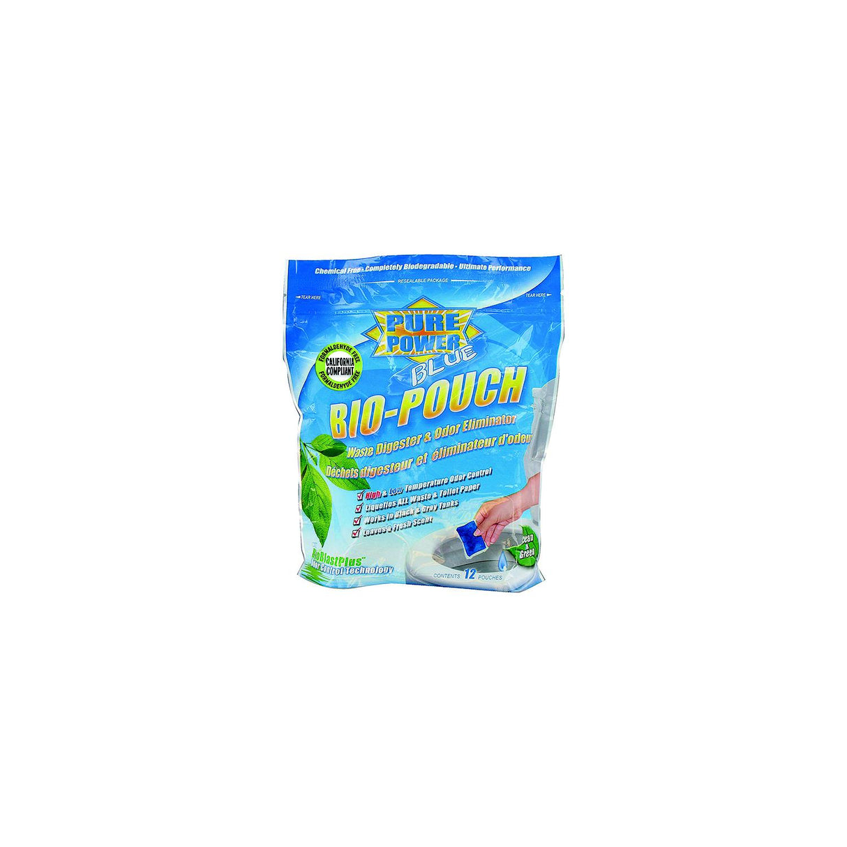 Valterra V23016 Pure Power Blue Bio-Pouch Drop In, 12/pk