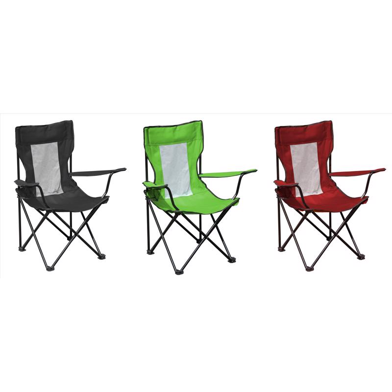QuikChair Assorted Classic Folding Quad Chair, Pack of 6