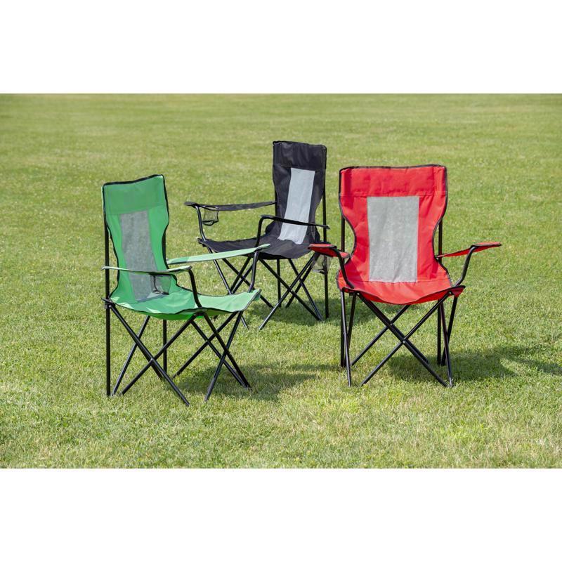 QuikChair Assorted Classic Folding Quad Chair, Pack of 6
