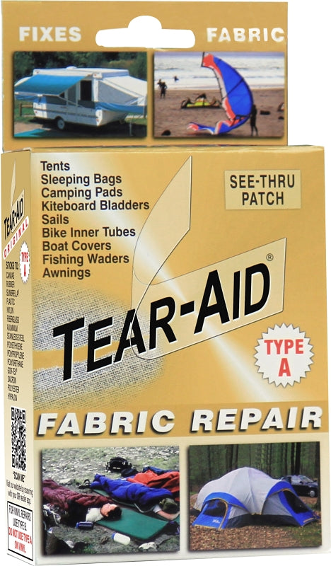 Tear-Aid D-KIT-A01-100 Fabric Repair Kit, Clear, A