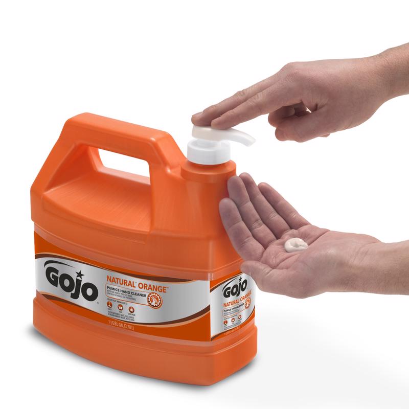 Gojo Natural Orange Citrus Scent Pumice Hand Cleaner 1 gal, Pack of 2
