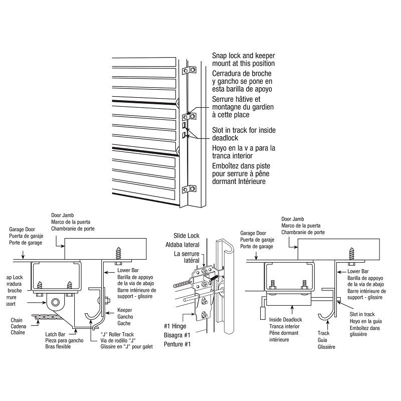 Prime-Line GD 52118 Garage Door Lock, Steel, Galvanized