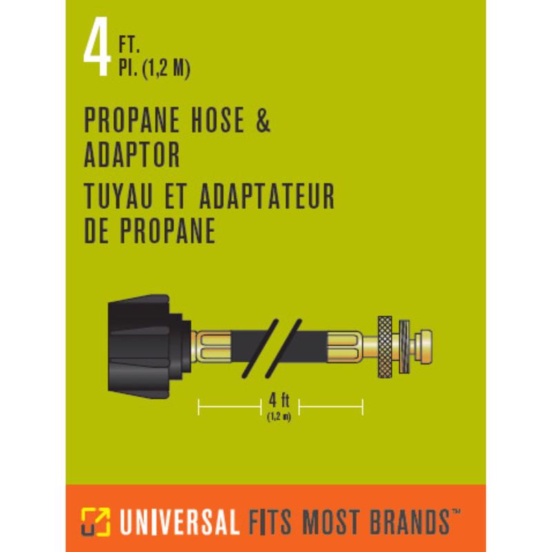 Charbroil Rubber Gas Line Hose and Adapter 2.75 in. L X 4.5 in. W For Universal
