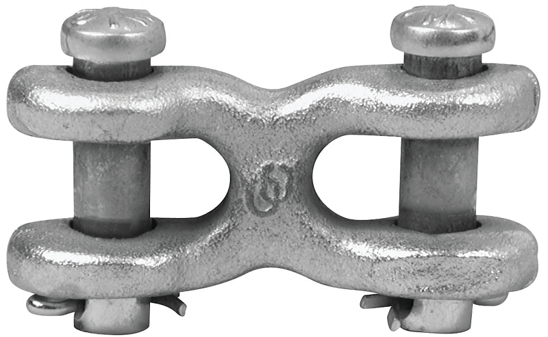 Campbell T5423302 Clevis Link, 7/16 x 1/2 in Trade, 9200 lb Working Load, Steel, Zinc-Plated