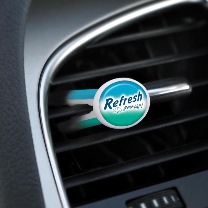 Refresh Your Car! Fresh Strawberry/Cool Lemonade Scent Car Vent Clip 0.7 oz Solid